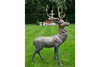 Outdoor Woodland Stag Christmas Sculpture