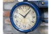 Vintage Pipework Clock with Storage Shelf