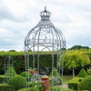 Grey Blue Stone Crown Gazebo – Decorative Metal Feature