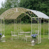 Marseille Garden Gazebo – Cream Metal Finish