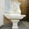 Large White Stone Wall Water Fountain