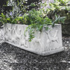 Large White Stone Deer design Planter Trough