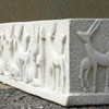 Large White Stone Deer design Planter Trough
