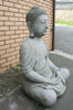 1m High Large Meditating Stone Cast Buddha Statue