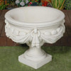 Large White/cream Draped Georgian Style Vase Planter Urn  Large White/cream Draped Georgian Style Vase Planter Urn