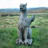 Large Winged Stone Griffin Ornament Gargoyle Gryphon Style 
