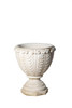 Pair of Large Roman style White Stone Vases