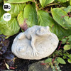 Frog On Rock Small Garden Ornament 