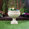Royale Design Sandstone Urn with Square Base