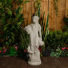 Lady Carrying Basket Garden Statue