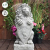 Majestic Gatepost Lion status with Welcome Shield