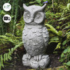 Large Stone Cast Owl Ornament