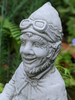 Large Gnome and Trailer Garden Pot Ornament