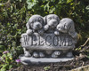 Welcome Dogs Stone Cast Garden Ornament