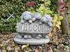 Welcome Dogs Stone Cast Garden Ornament