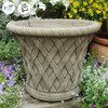 Large Elizabethan Woven Wicker Design Garden Pot