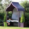 Wooden Garden Arbour Orchard In Lavender and Stone sold by DGS Statues