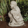 Stone Cast Happy Buddha Ornament