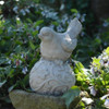 Little Bird on Ball Stone Garden ornament