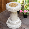 Carved design Sturdy Sandstone Sundial