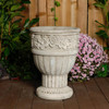 Flower design Stone cast Garden Vase 