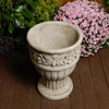 Flower design Stone cast Garden Vase 