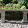 Kazakh Design Stone Cast Garden Bench