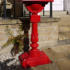 Aluminium Post Box in Red 