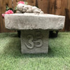 Stone Cast Small Birdbath Monk Buddha 