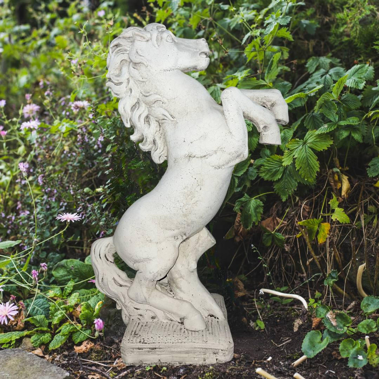 Stunning Medium Rearing Horse Statue 