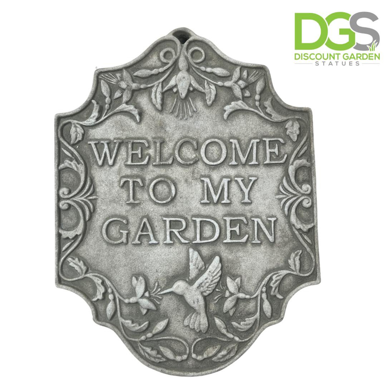Beautiful Design Stone Cast  Wall Welcome Plaque 