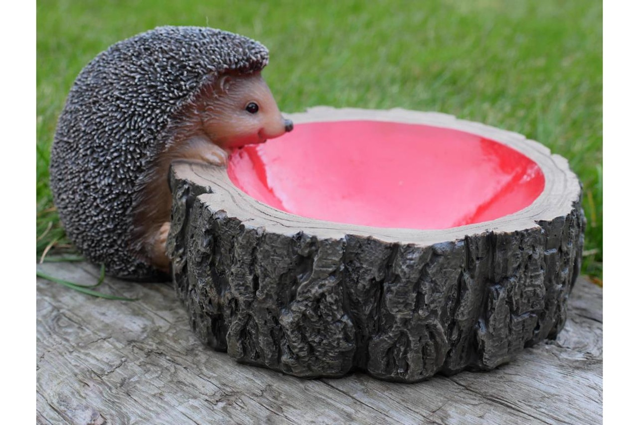 Small Adorable Hedgehog Bird Feeder  