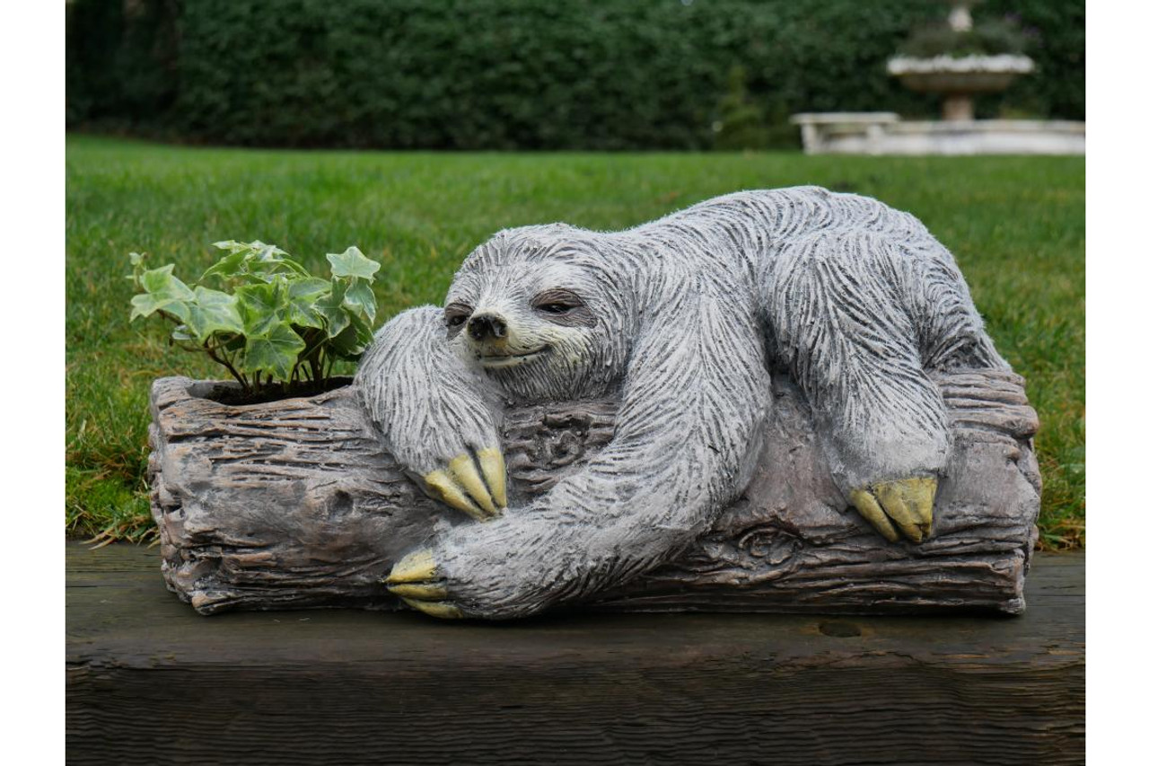 Adorable Lazy Sloth Planter Pot Garden Ornament 