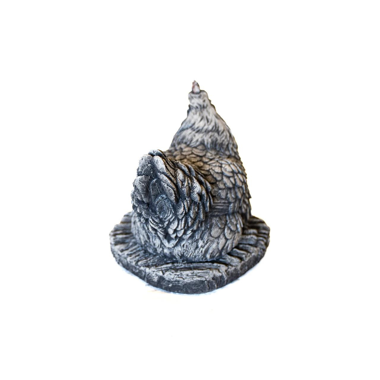 Stone Cast Chicken Garden Sculpture Animal Statue 