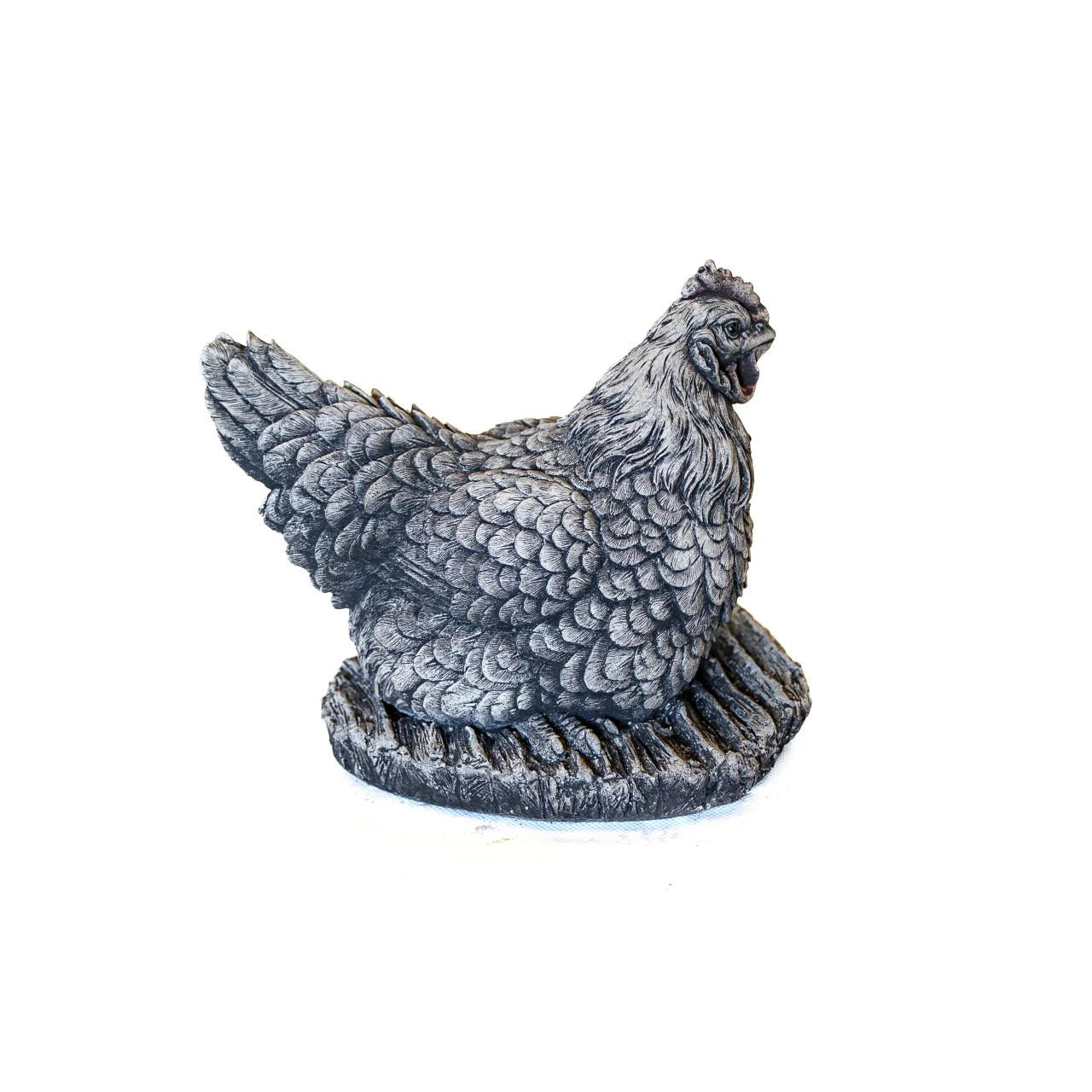Stone Cast Chicken Garden Sculpture Animal Statue