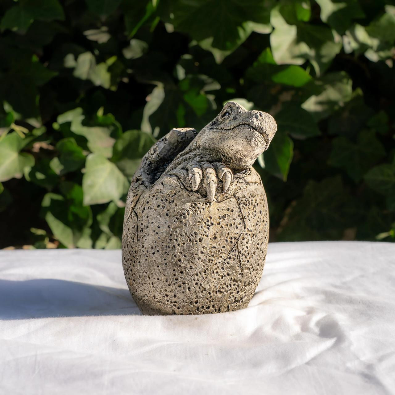 Stone Cast Velociraptor Garden Sculpture Animal Statue