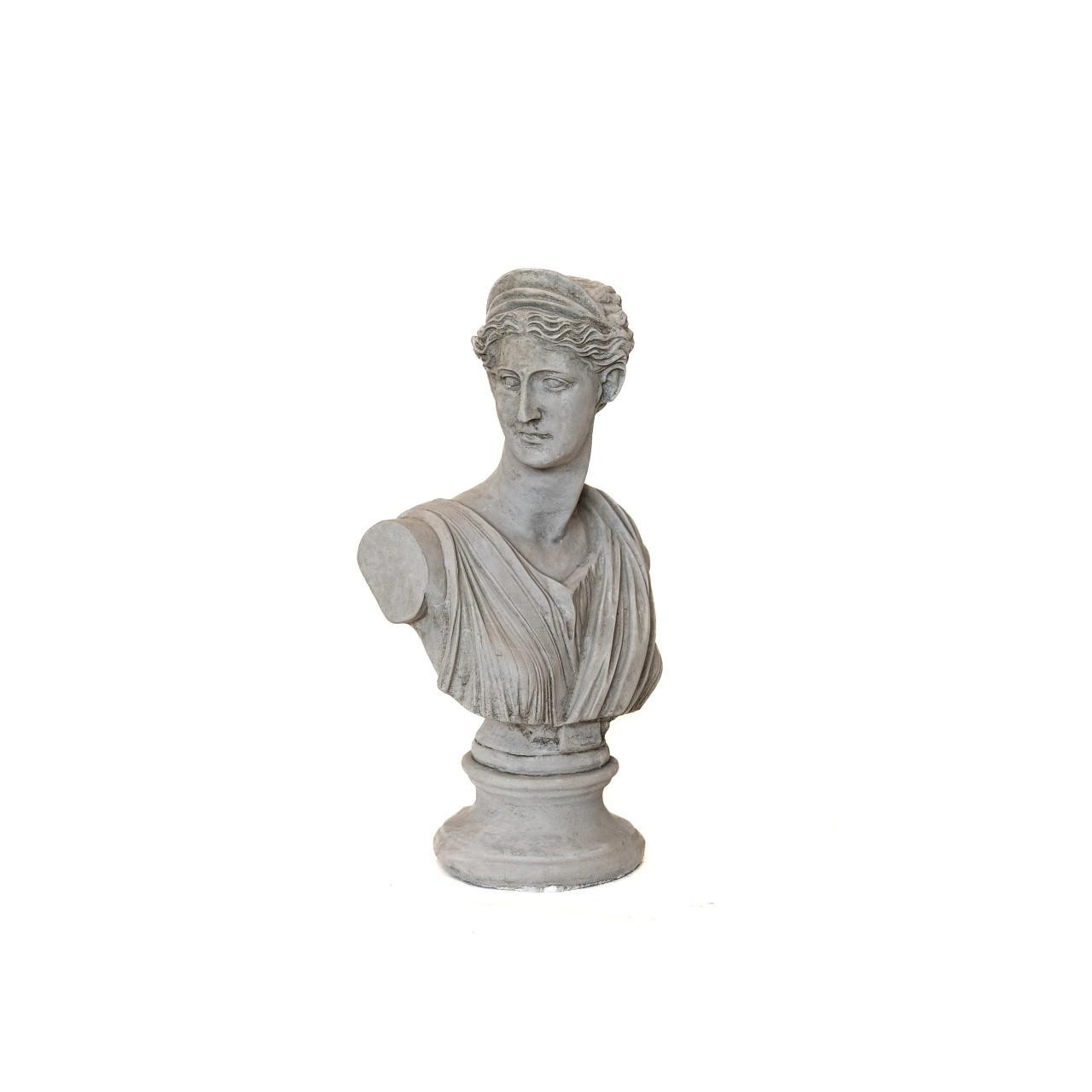 Classical Athena Bust Garden Ornament 