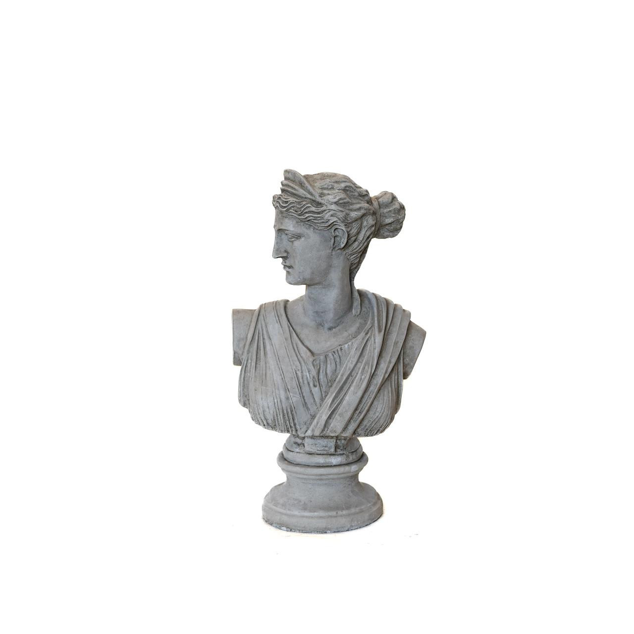 Classical Athena Bust Garden Ornament 