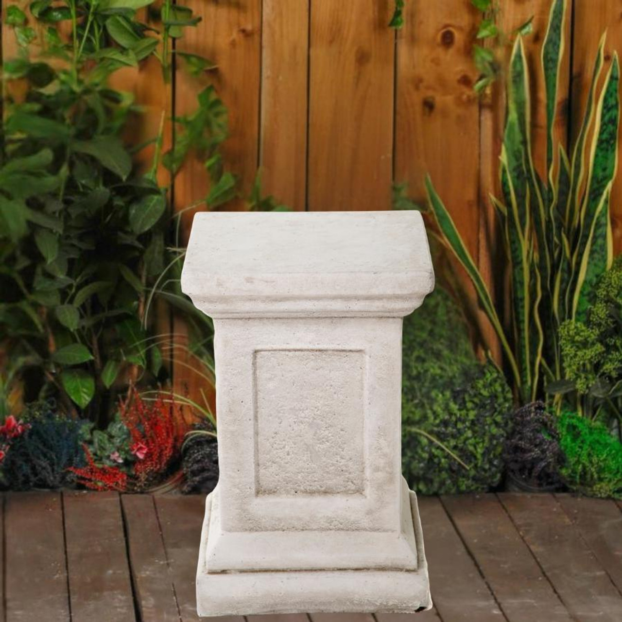 Medium Square Plinth Garden Pedestal 
