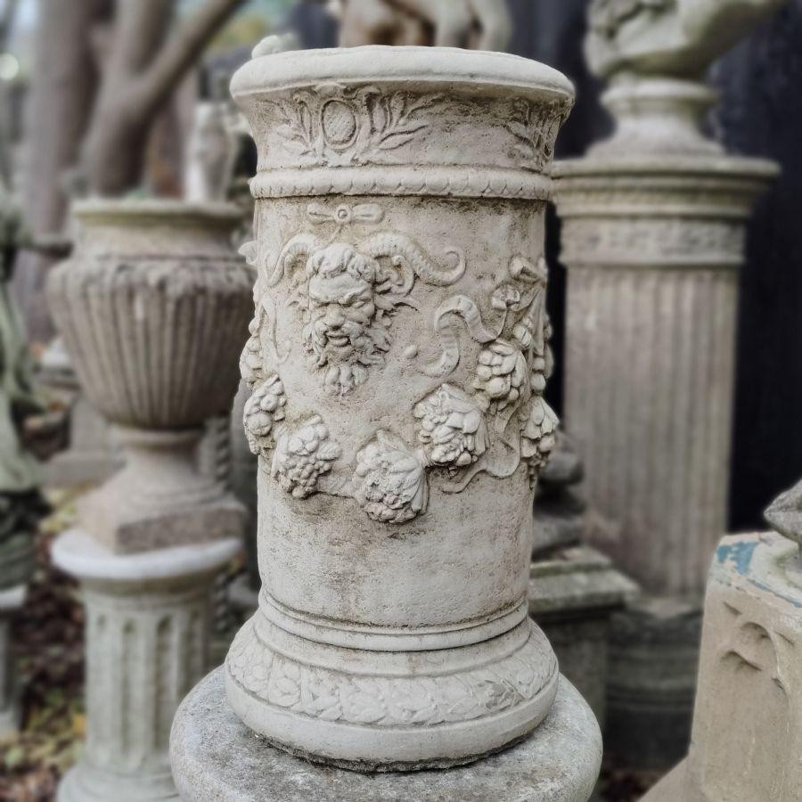 Stone Pan Pedestal Large Statuary Pedestal 