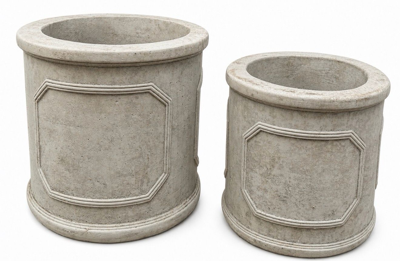 Small Octavia Stone Cast Pot