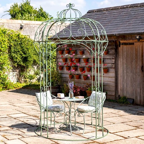 Lille Metal Gazebo – Compact Garden Structure
