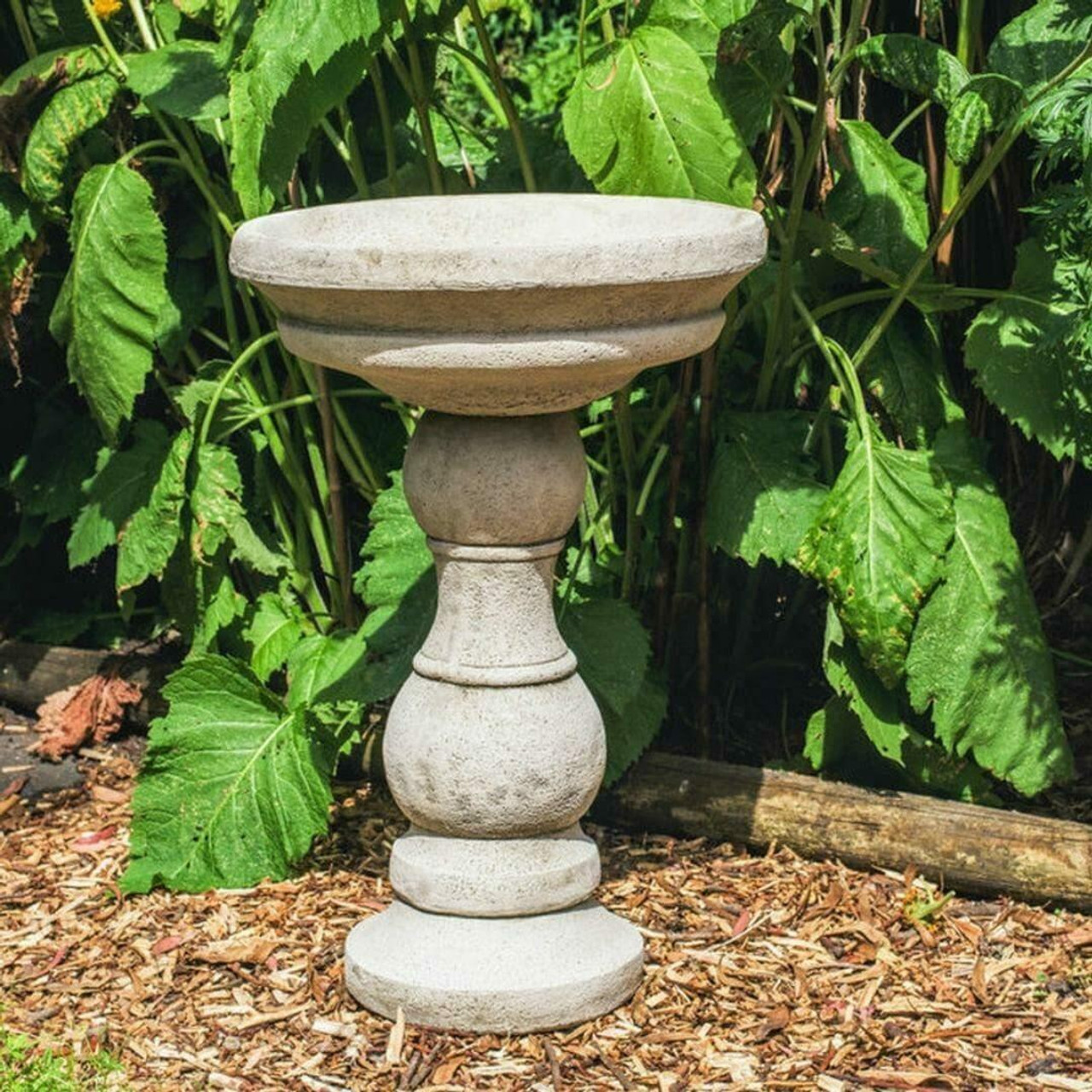 small granite bird bath