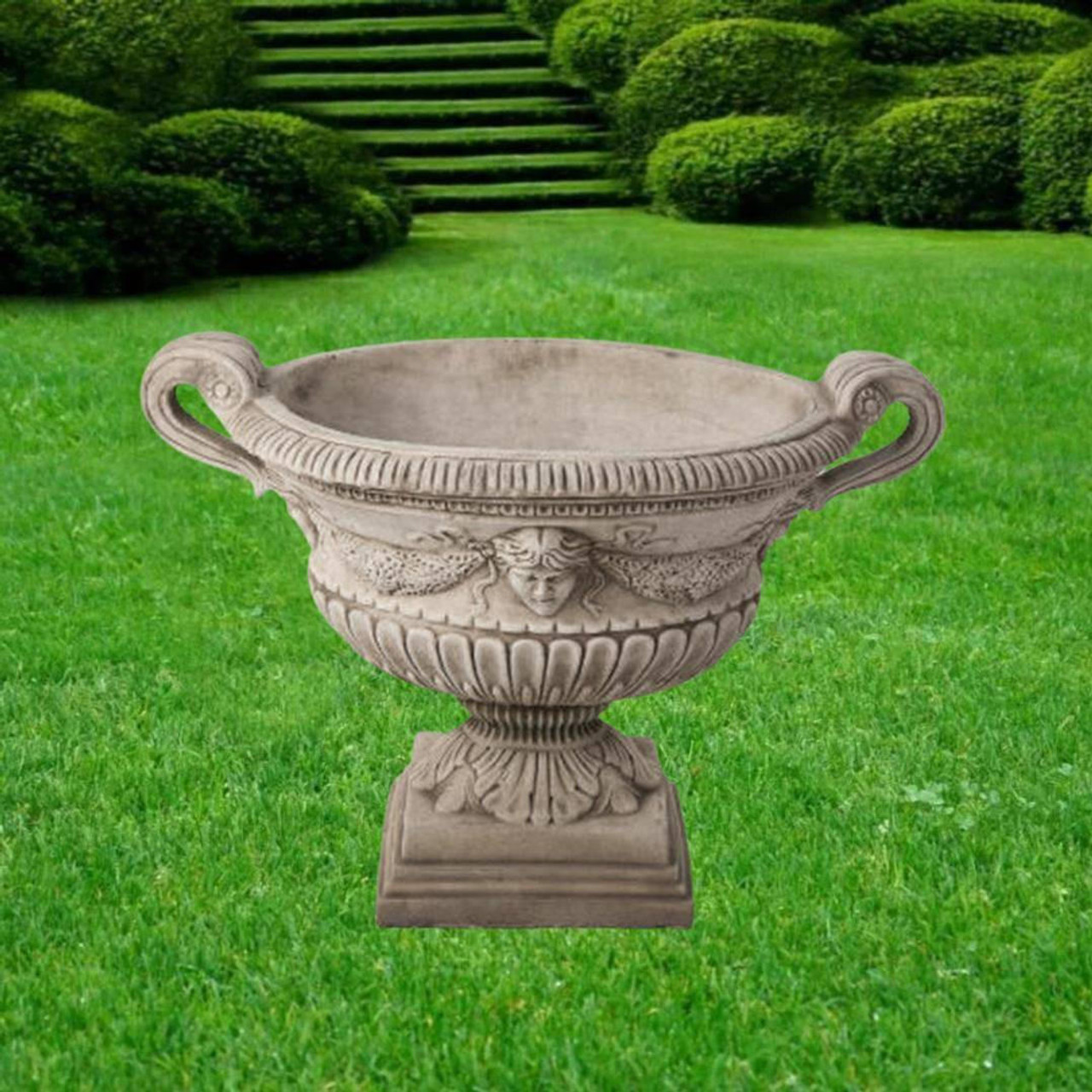 Garden Ornaments Stone Cast Planter Urns  Vases Classical Design