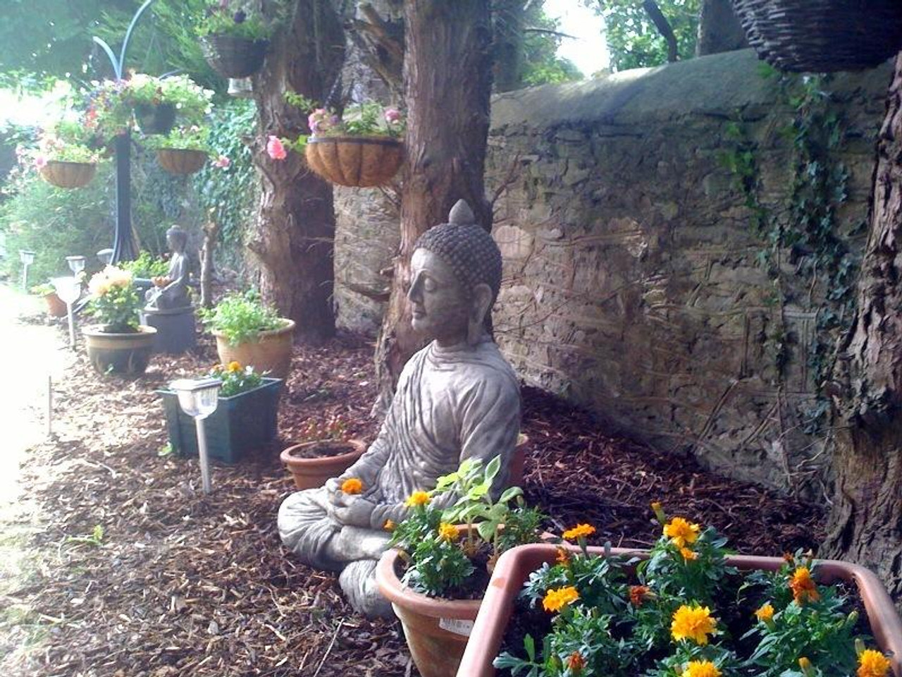Large Meditating Buddha Garden Ornament