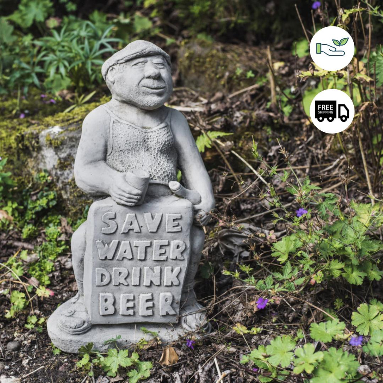 Beer Man Funny Stone Ornament