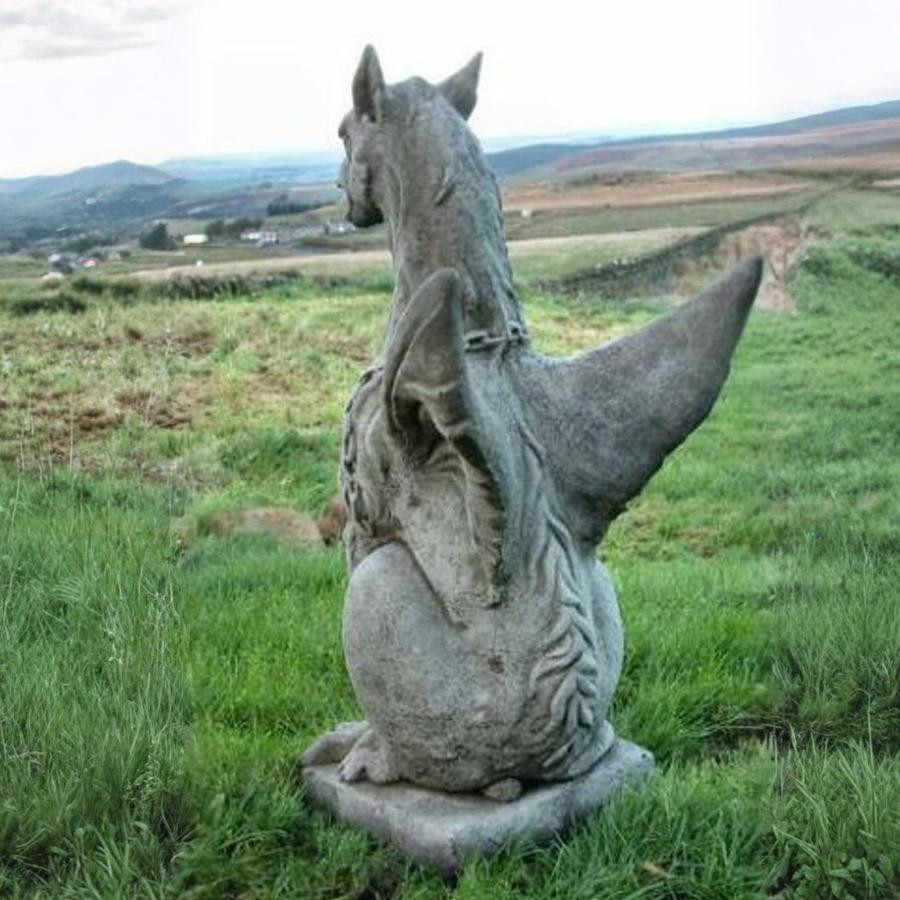 Large Winged Stone Griffin Ornament Gargoyle Gryphon Style