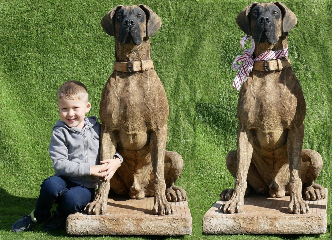 Pair of Life-size Great Dane Statue