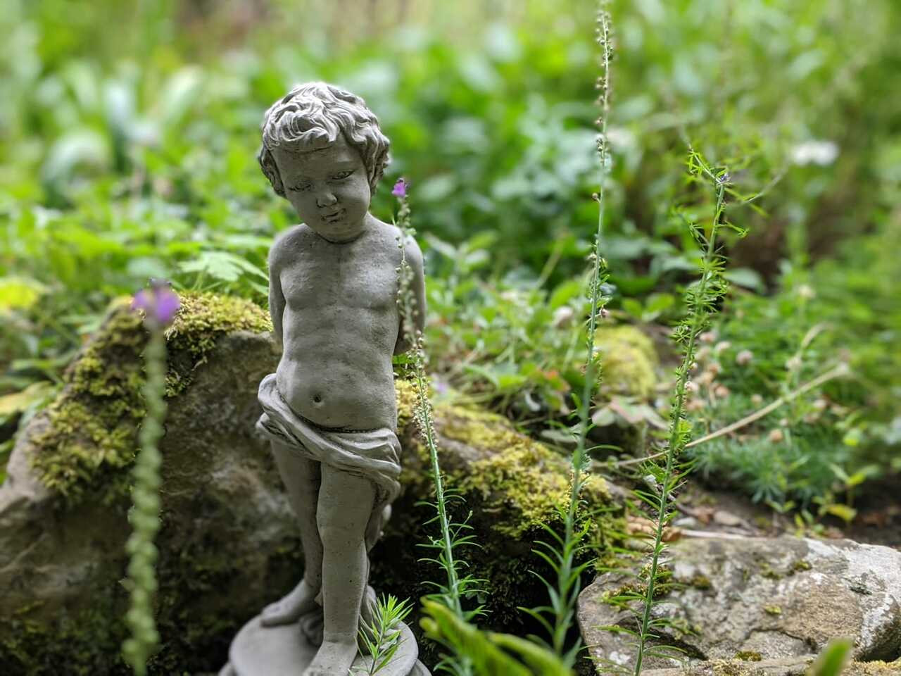 Charming Vine Boy Statue