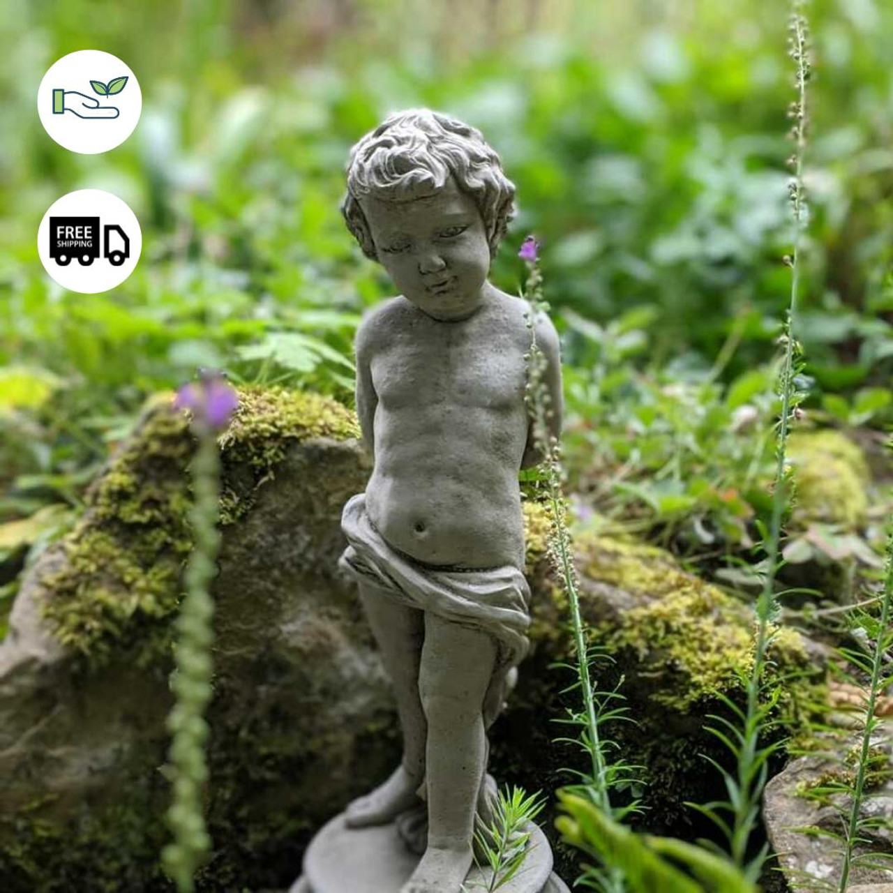 Charming Vine Boy Statue